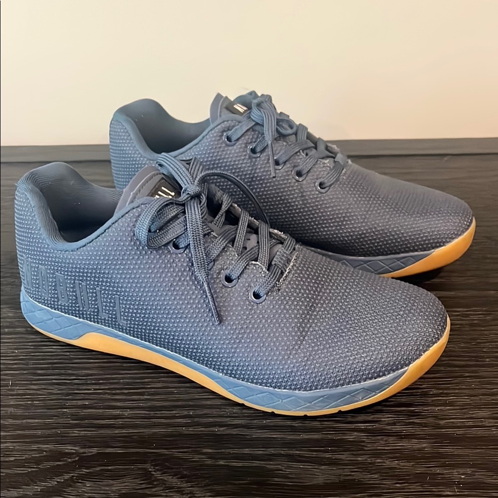 NOBULL Blue and Tan Sneakers Sleek Design